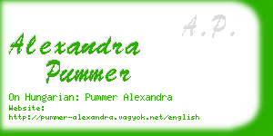 alexandra pummer business card